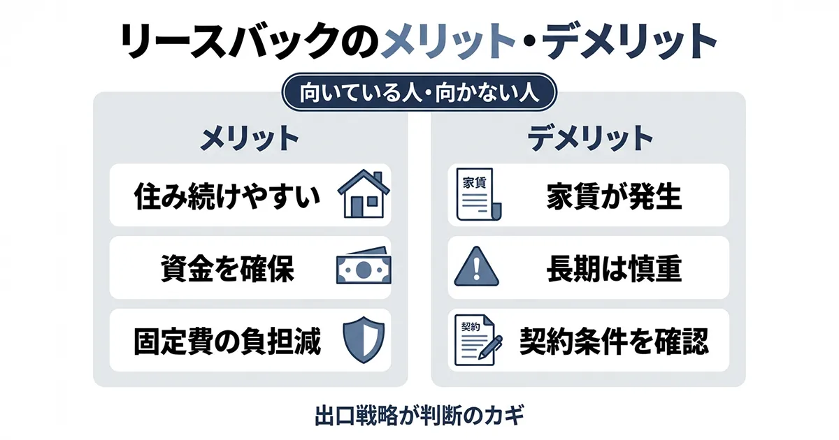リースバックのメリット・デメリット｜損益分岐点と判断基準で見る 