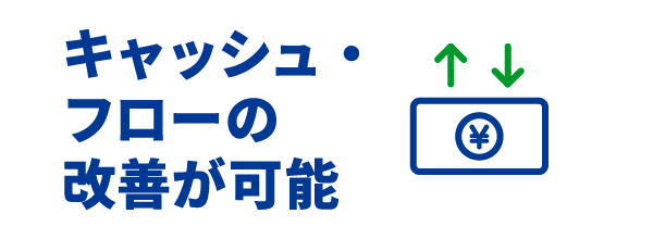 キャッシュ・フローの改善が可能