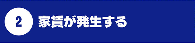 家賃が発生する
